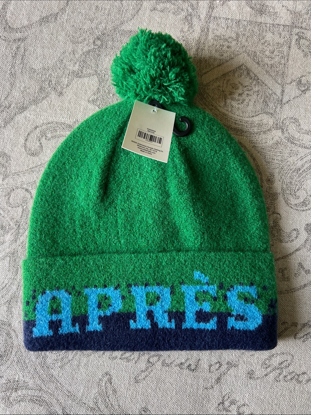 Adult Pom Beanie Hat in Green